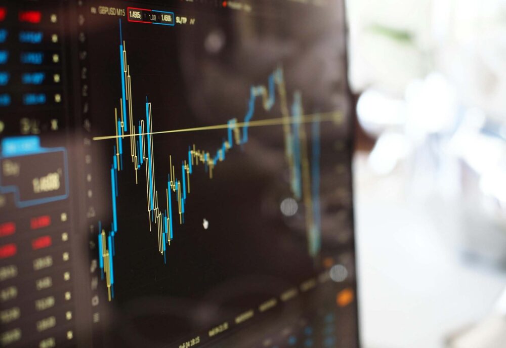 Graph showing currency fluctuations